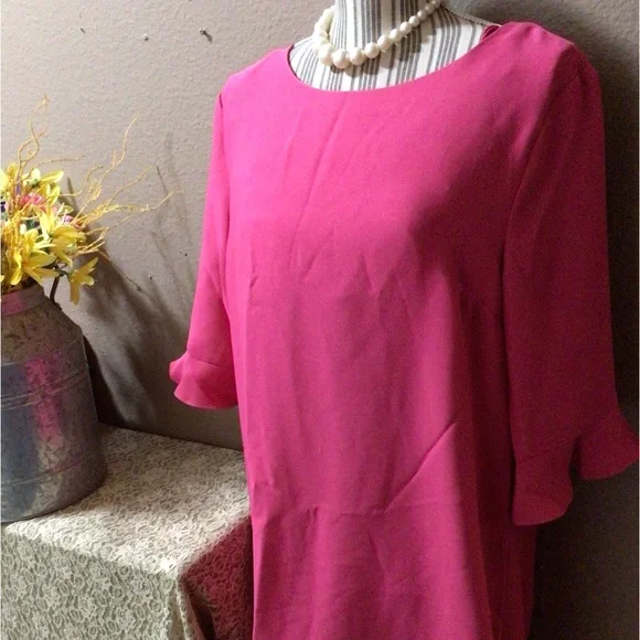 CeCe Pink Midi Dress - Picture 2 of 15